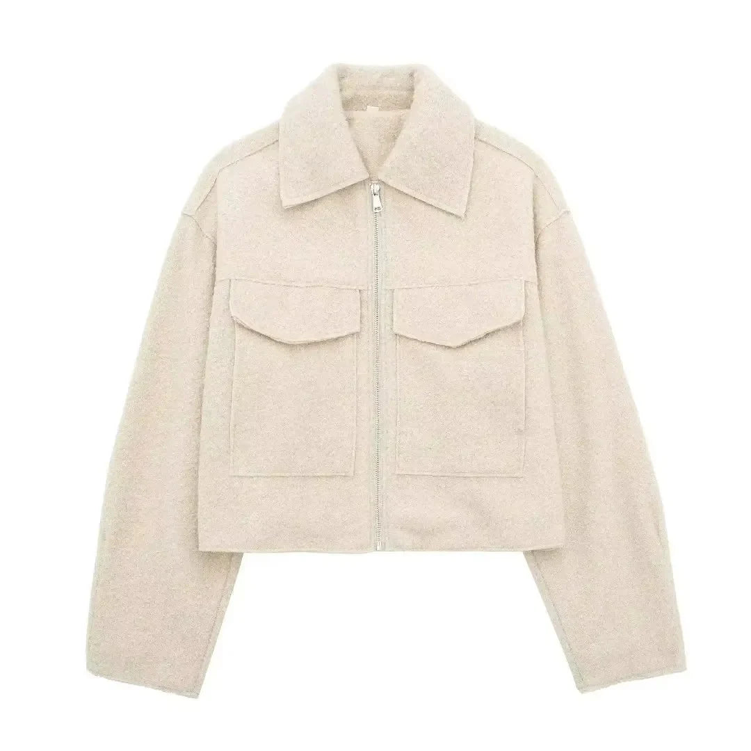 Giacca Cropped Soft Wool Paris Chic